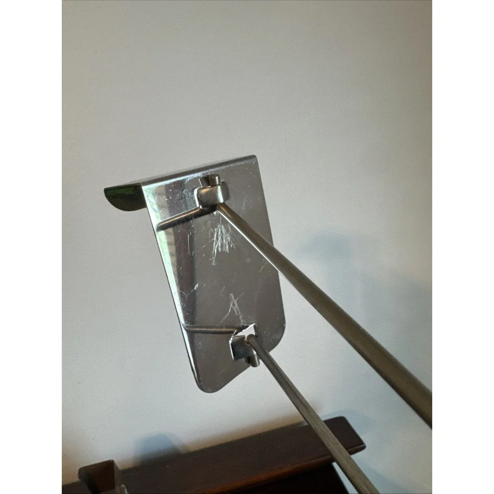 2- Vintage Over The Door Hanger Curved Straight Retro Metal